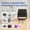 Proyector iggual FullHD 800 Lúmenes 150" Lámpara LCD Smart WiFi 6 BT Portátil + Pantalla