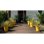 Vaso da giardino Stefanplast Ethica verde oliva riserva acqua 2L Ø40