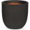 Macetero Capi Urban Smooth Redondo Negro 43 x 41 cm 56 L doble pared tipo cemento