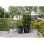 Macetero Capi Urban Smooth Redondo Negro 43 x 41 cm 56 L doble pared tipo cemento