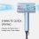 Secador de Pelo Iónico Profesional Dam Electronics 1800W 2 Velocidades 2 Temperaturas Azul Motor AC
