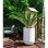 Macetero Riviera Granit Tulipe 40 cm Blanco Efecto Granito 28 L Doble Pared Resistente UV