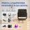 Proyector iggual FullHD 800 Lúmenes 150" Lámpara LCD Smart WiFi Portátil + Pantalla
