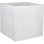 Jardinière carrée EDA Graphit 57L Blanc Cérusé Polypropylène Double Paroi Anti-UV