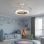 Ventilador de Techo con Luz Bel Air Home Nave 96W 91cm 6 Velocidades Motor DC Aspas Retráctiles Mando