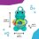 Peluche sensorial Baby Einstein Ocean Explorers Neptune 7 texturas y clip C-link