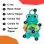 Peluche sensorial Baby Einstein Ocean Explorers Neptune 7 texturas y clip C-link