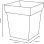 Jardinière carrée EDA Toscane Bleu Jean 49,5 x 49,5 x 52,5 cm 87 L