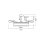 Ventilateur de Plafond avec Lumière Bel Air Home Houston Mini 96W 91cm 6 Vitesses Pales Rétractables Télécommande
