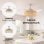 Ventilador de Techo con Luz Mellerware Rattan Sand 30W 106cm 6 Velocidades Motor DC Aspas Retráctiles Silencioso Mando Temporizador Invierno-Verano