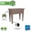Pflanzkasten EDA Veg&Table City 57L Taupe 76x38,5x68cm
