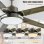 Deckenventilator mit Licht Autrucker 52'' LED 6 Stufen DC-Motor Leise Reversibel