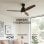 Ventilador de Techo con Luz Mellerware Brizy Bright 40W 132cm 6 Velocidades Motor DC Mando a Distancia