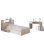 Set Camera Bambini 3 Pezzi Parisot Charlemagne Letto 90x190 + Scrivania Acacia Chiaro