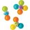 Infantino 3 Fidgets Banho Silicone Ventosas Bebé 4 Meses Multicolor