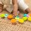 Infantino 3 Fidgets Banho Silicone Ventosas Bebé 4 Meses Multicolor