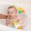 Infantino 3 Fidgets Banho Silicone Ventosas Bebé 4 Meses Multicolor