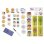 Tableau Jeu Éducatif Pliable Smoby School avec Horloge et 38 Cartes