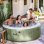 Spa gonflable Intex PureSpa Olive 1,96 m 4 pers. 120 jets Fibertech 2200 W