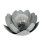 Lámpara Solar Decorativa Galix Nenúfar 25 cm Metal Gris LED Blanco IP44