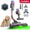Aspirador sem Fio Ultenic 76000Pa 80 min Anti-emaranhamento Animais