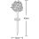 Lámpara solar decorativa Galix Nube de Mariposas esfera metálica 12 cm 24 micro-led