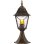 Farol Exterior Brilliant Janel Báculo Negro Dorado Cristal Texturizado IP44
