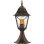 Farol Exterior Brilliant Janel Báculo Negro Dorado Cristal Texturizado IP44