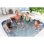 Spa Hinchable Intex PureSpa Ardoise 6 Plazas Cuadrado 1098 L WiFi