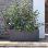 Jardinière Mûr Deroma Muret Millennium R 99x39 cm Anthracite 97L