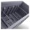 Jardinière Mûr Deroma Muret Millennium R 99x39 cm Anthracite 97L