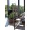 Macetero Stefanplast Ethica Cuadrado Exterior Taupe 38 L Enrejado Efecto Madera