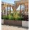 Macetero Stefanplast Ethica Cuadrado Exterior Taupe 38 L Enrejado Efecto Madera