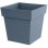 Maceta cuadrada EDA Toscane 32 cm 22 L Polipropileno Bleu Jean Resistente UV Heladas