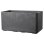 Bac à fleurs Deroma Muret Cosmo 78x39 cm Anthracite 74.4L avec réservoir d'eau et roulettes