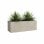 Vaso da giardino Artevasi Sydney Rettangolare 80 cm 57 L Crema Opaco Texturizzato Serbatoio Acqua Protezione UV