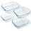 Fuente de horno Pyrex vidrio borosilicato 27/31/35/39 cm juego de 4