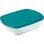 Set 3 Vasche Rettangolari Pyrex Cook & Store Vetro Borosilicato Coperchi Blu