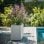 Jardinera murale EDA Volcania 116 L beige effet pierre 99,5x39,5x60 cm