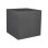 Bac à fleurs carré EDA Graphit 49,5 x 49,5 x 49,5 cm 57 L Gris Antracite