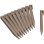 Estacas para Bordas de Jardim Nature Polipropileno Reciclado Castanho Pack 10 26,7 cm