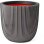 Macetero esférico Capi Groove NL 43 x 41 cm antracita polietileno reciclado