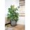 Macetero esférico Capi Groove NL 43 x 41 cm antracita polietileno reciclado