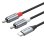 Cable Audio USB-C vers 2x RCA 1m Vention BIKHF Gris