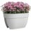 Maceta para balcón Artevasi Capri Campana Blanca Protección UV y Heladas 39x25,6x22,5 cm