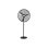 Ventilador de Pie Industrial Bilake Tormenta 240W 71cm 3 Velocidades Oscilante Altura Regulable