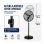 Ventilador de Pie Industrial Bilake Tormenta 240W 71cm 3 Velocidades Oscilante Altura Regulable