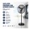 Ventilador de Pie Industrial Bilake Tormenta 240W 71cm 3 Velocidades Oscilante Altura Regulable