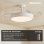 Ventoinha de Teto com Luz 3NOD Concept Ray Motor DC 6 Velocidades Pás Retráteis Comando