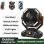 Mini Ventilatore Portatile Autrucker 20000mAh 8 Velocità LED Telecomando Arancione